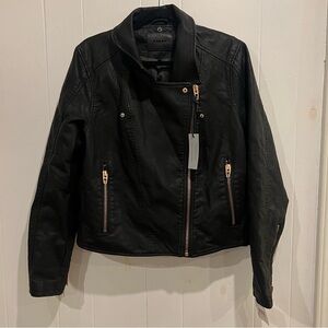 BLANKNYC Meant To Be Moto Motocycle Faux Leather Jacket Plus Size new with tags